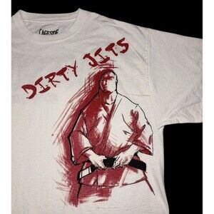 Cageside MMA Tee T-Shirt Mens Medium Jiu Jitsu Martial Arts Grunge Streetwear
